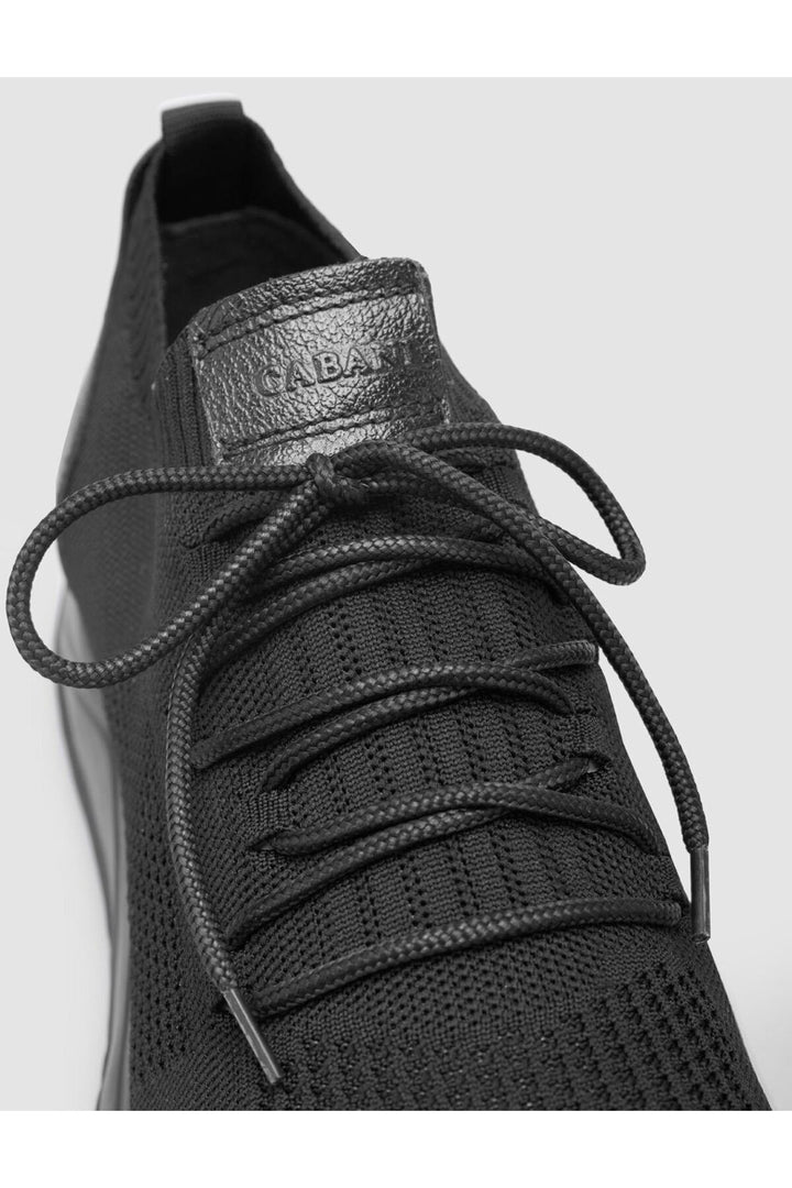Cabani Shoes Chaussures de sport Napoli pour homme en tricot noir - Noir