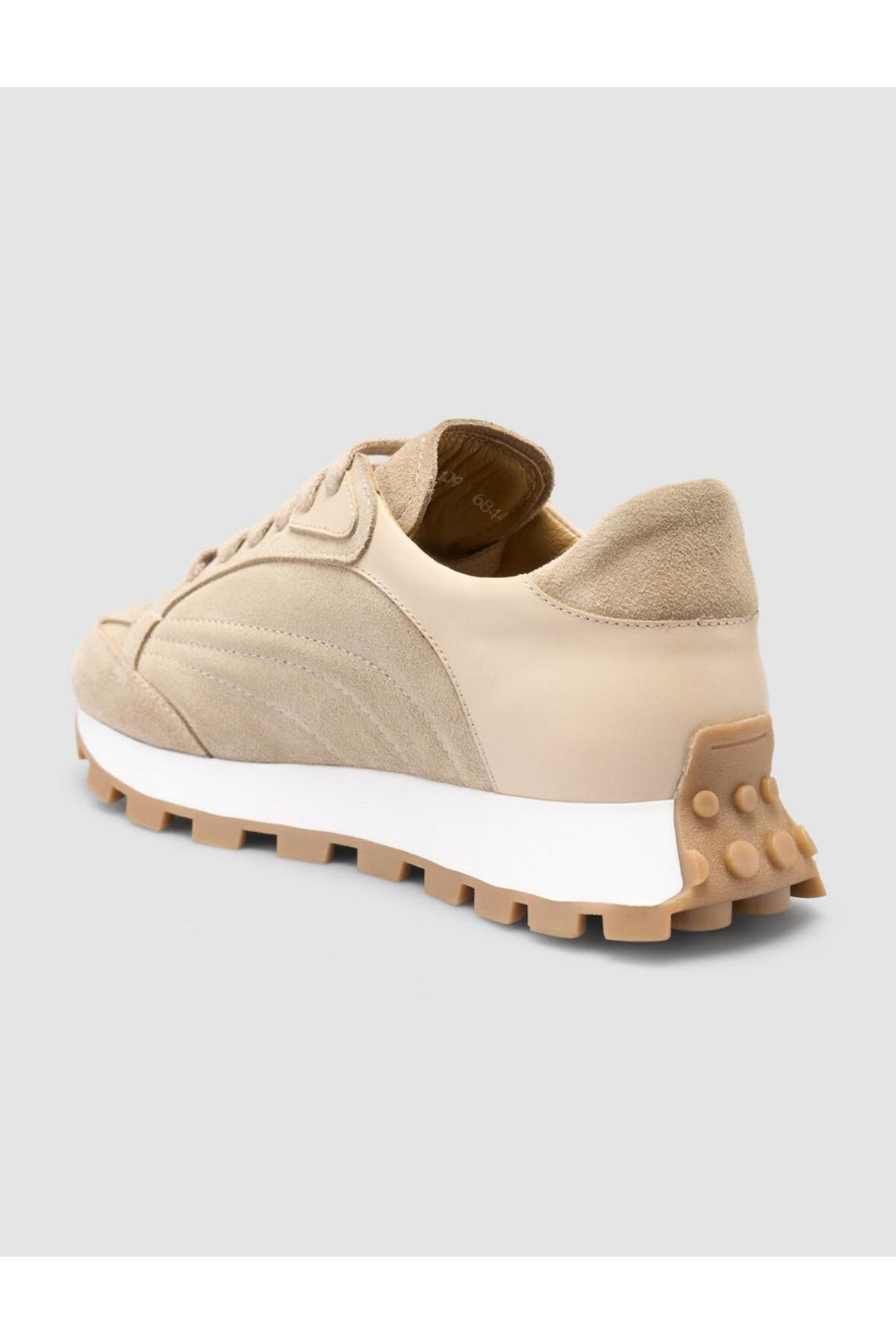 Cabani Shoes %100 Cuir véritable Baskets femme Beige - Multicolore