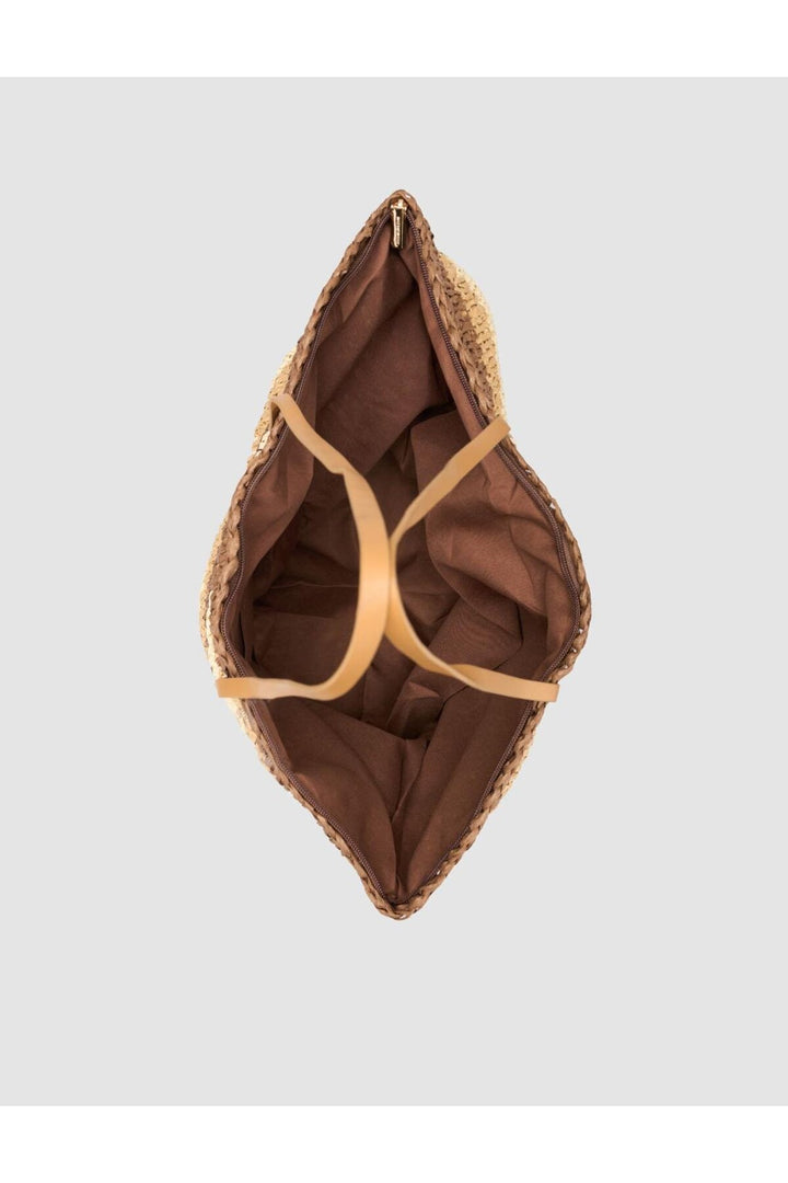 Cabani Shoes Sac en bandoulière femme marron en osier - Multicolore
