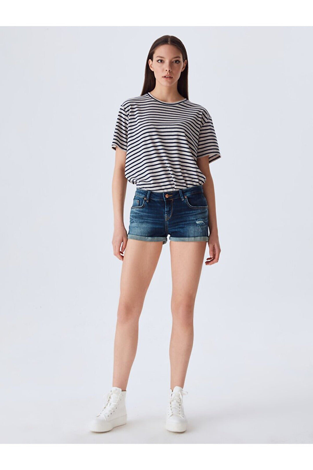LTB Judie Short en Jean Taille Basse - Bleu_52172