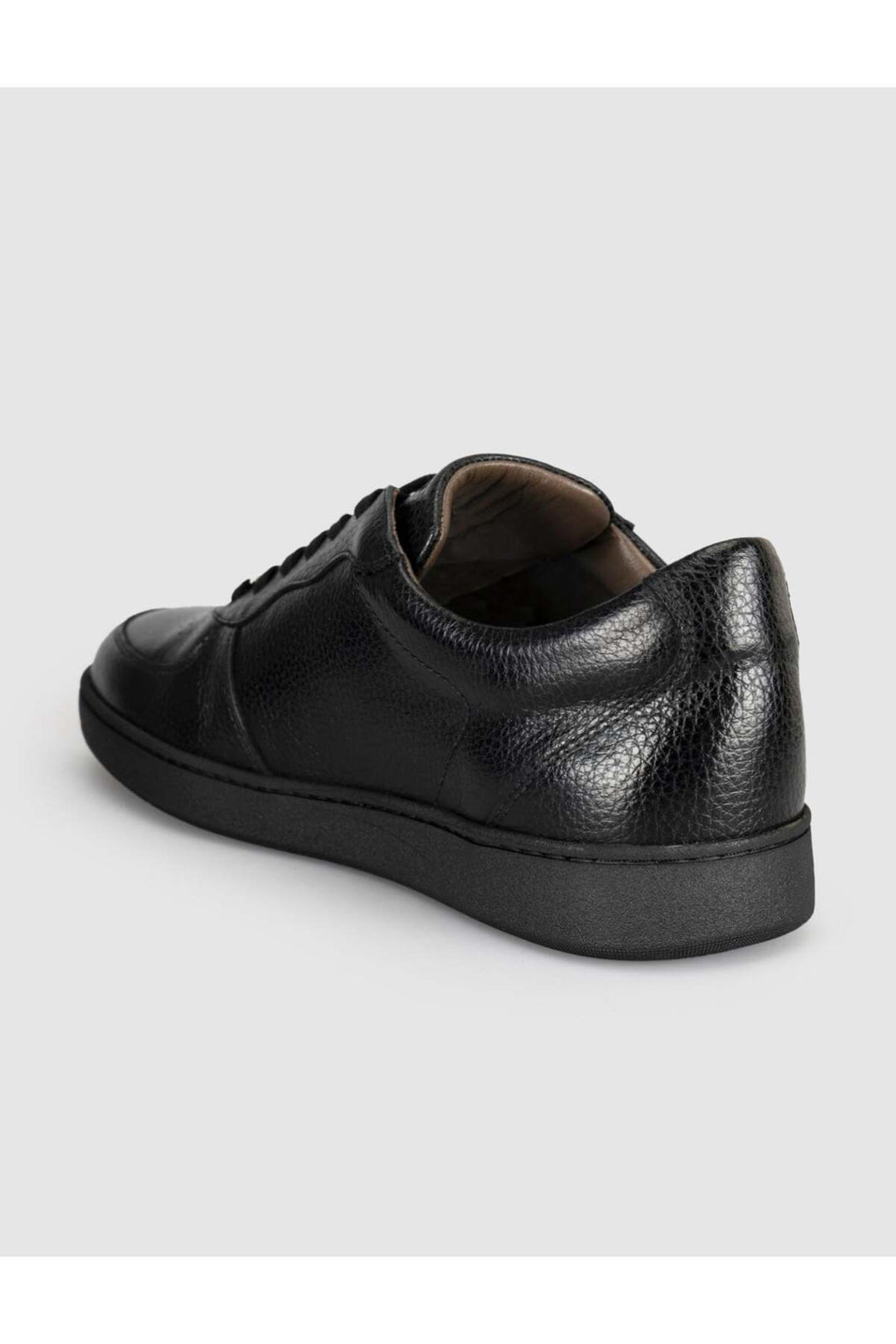 Cabani Shoes Baskets pour hommes en cuir véritable noir - Multicolore