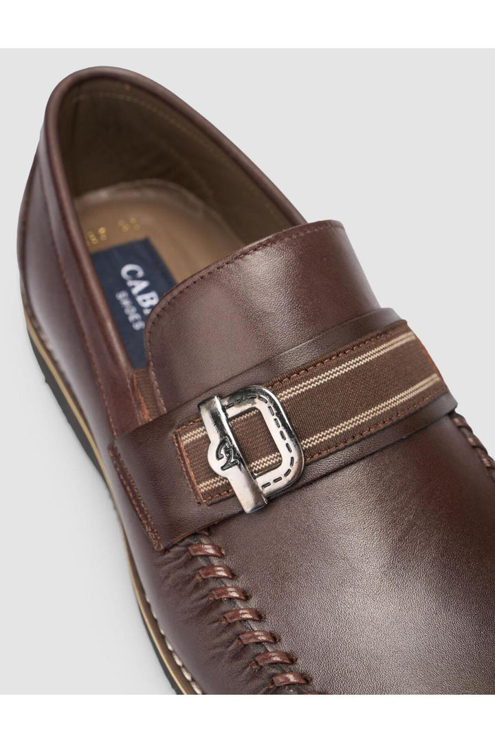 Cabani Shoes %100 Cuir véritable Mocassins pour hommes marron - Marron
