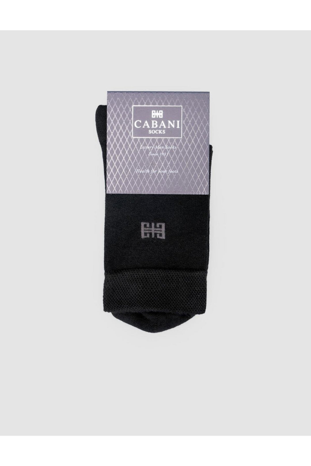 Cabani Shoes Chaussettes mi-bas en bambou noires pour hommes - Multicolore