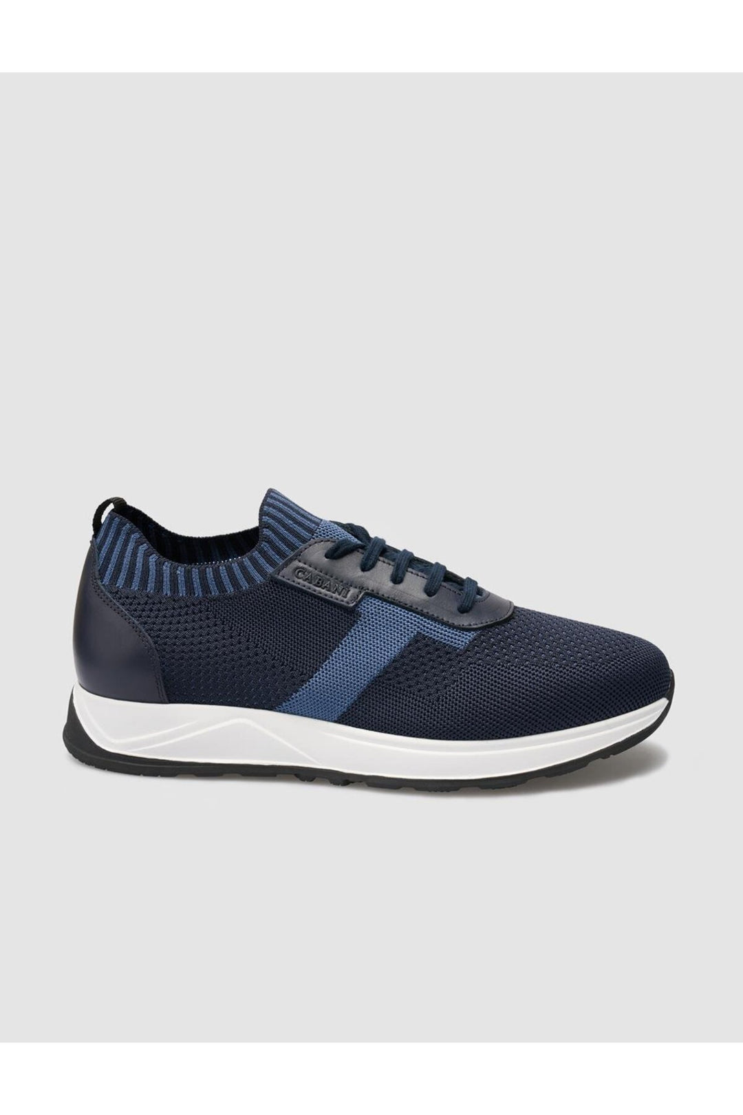 Cabani Shoes Chaussures de sport pour hommes Padova en tricot Bleu marine - Bleu marine