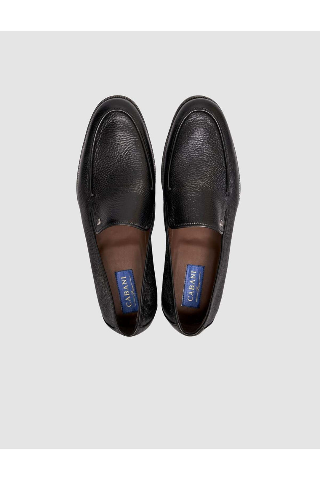 Cabani Shoes Chaussures classiques slip-on en cuir véritable noir pour homme - Multicolore