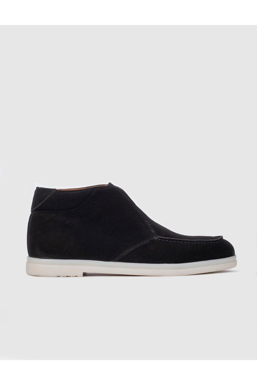 Cabani Shoes Bottines quotidiennes pour hommes en cuir véritable suédé noir - Multicolore