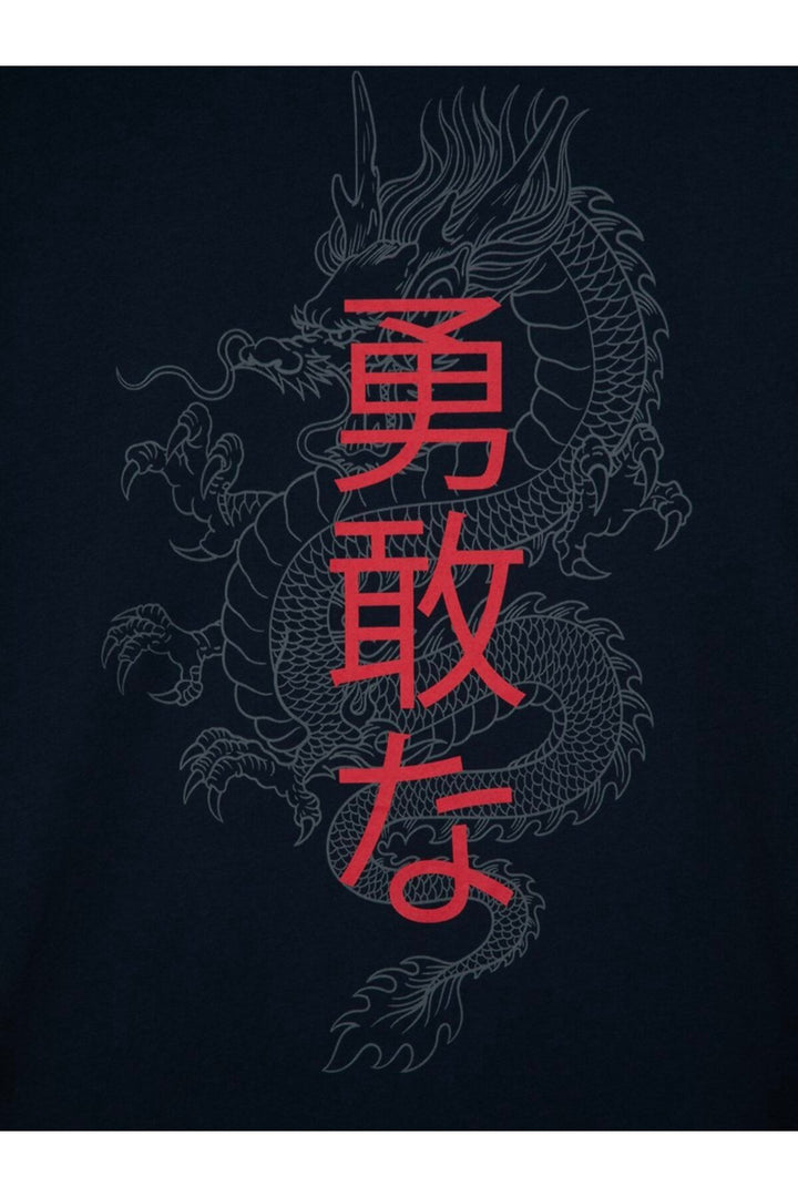LTB T-shirt bleu marine avec impression au dos - Bleu marine