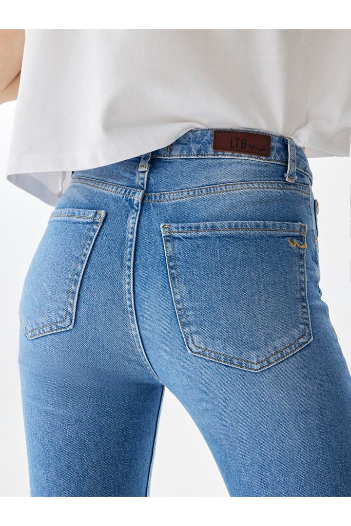 LTB Pantalon Slim Ronna X Mi-Douceur - orta Bleu_
