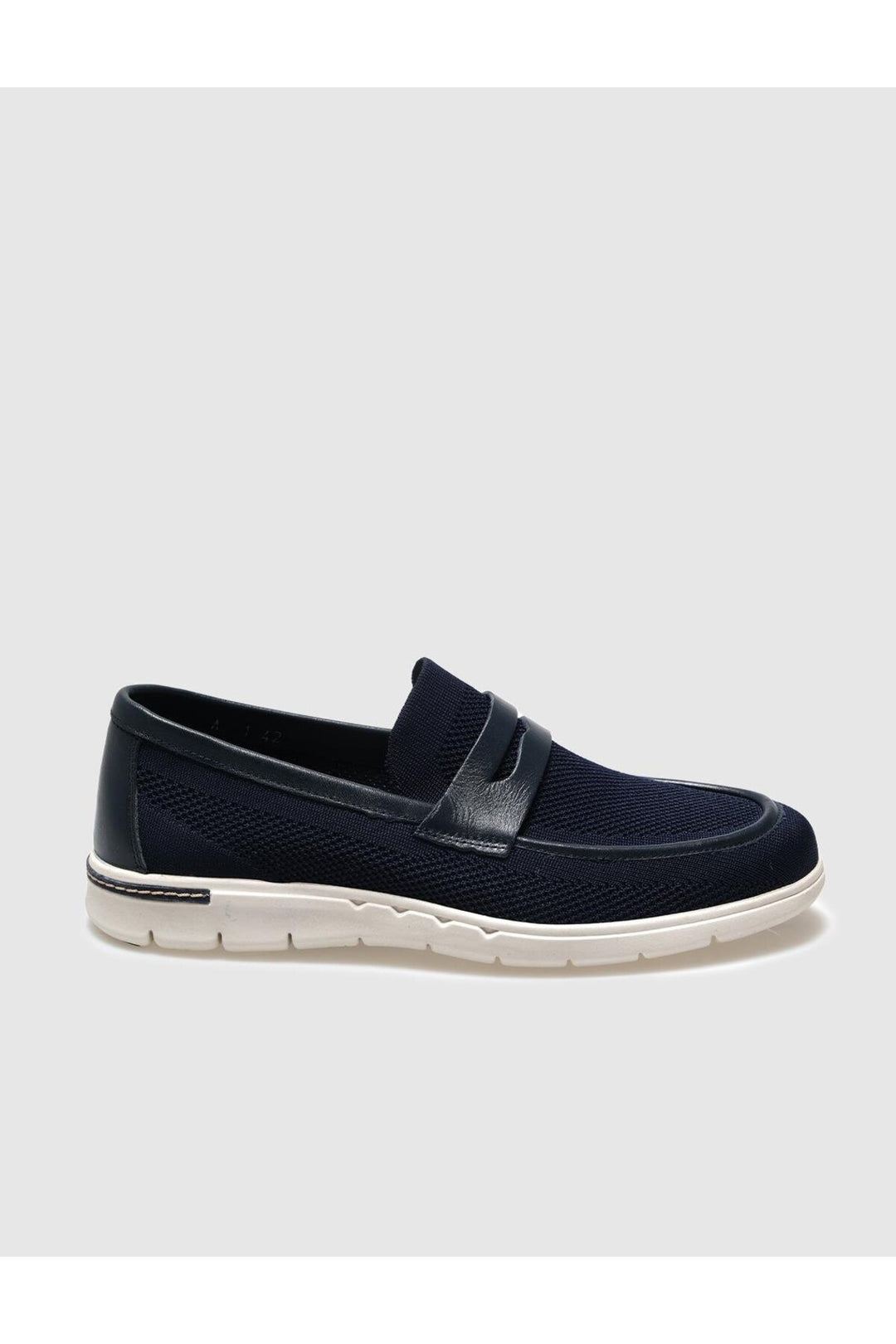 Cabani Shoes Chaussures de ville pour homme en tricot bleu marine - Bleu marine
