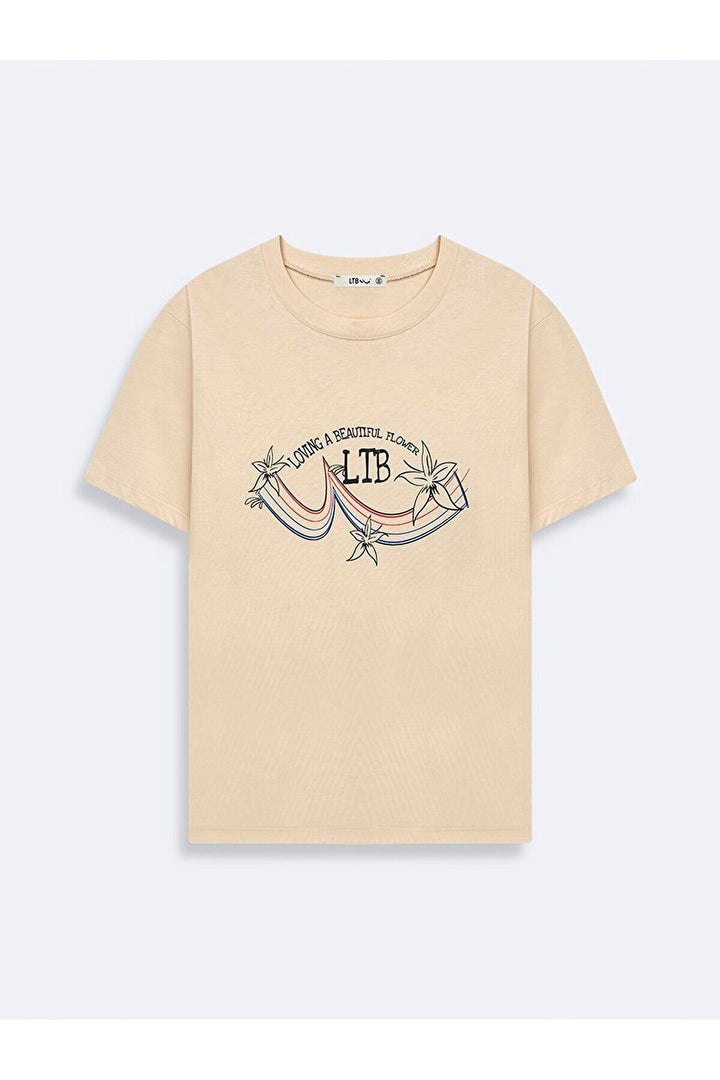 LTB T-shirt crème - Crème_105