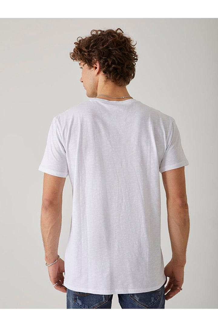 LTB T-shirt blanc avec poche
