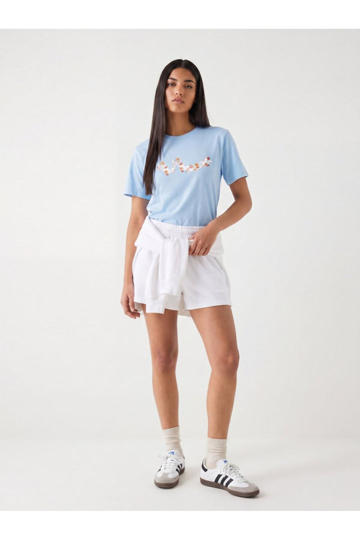 LTB T-shirt Bleu clair avec Imprimé Slogan - Clair Bleu