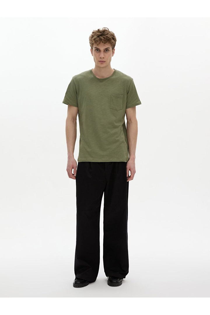 LTB T-shirt vert avec poche