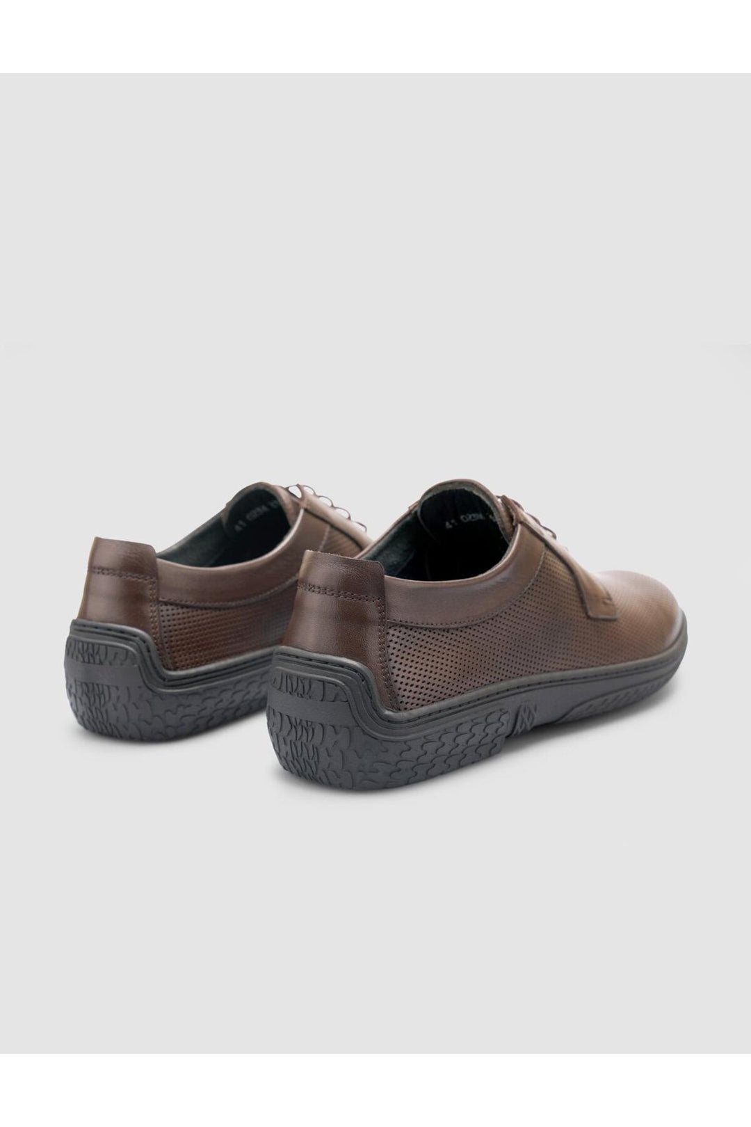 Cabani Shoes Chaussures de ville pour hommes en cuir véritable marron 100% - Marron
