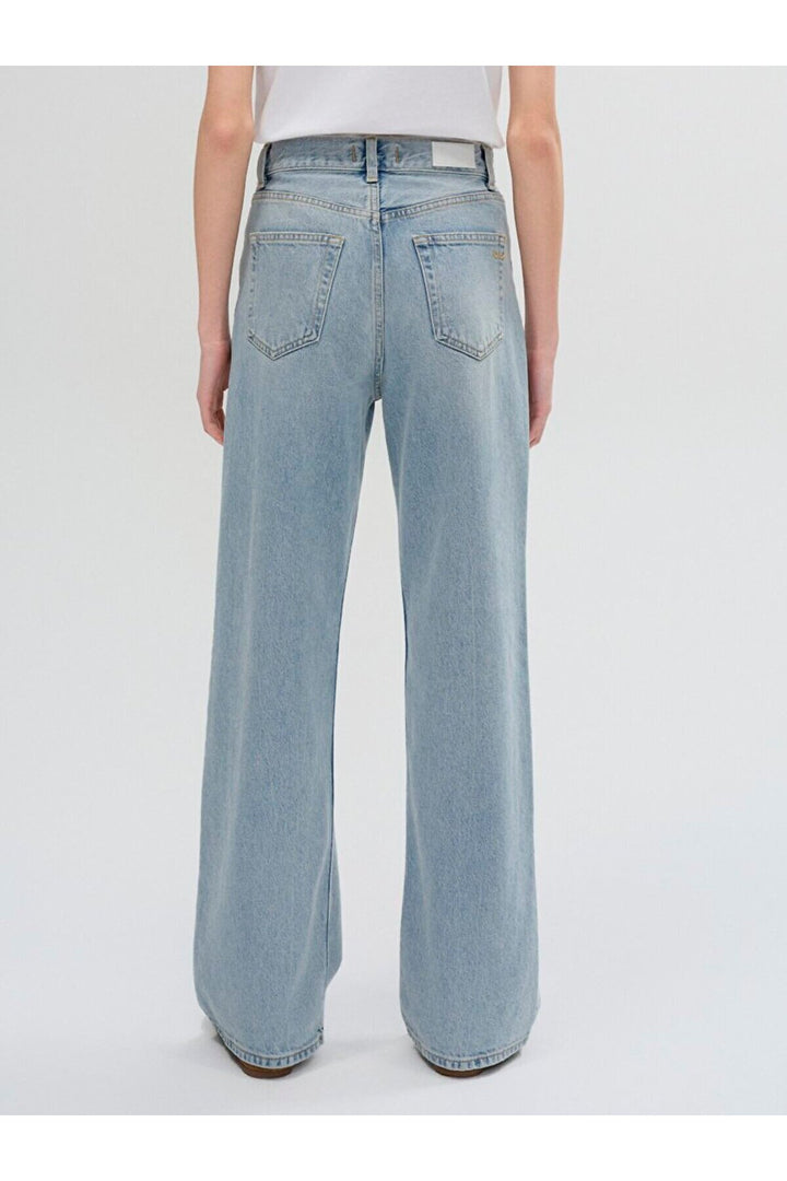 LTB Vıonne H Pantalon large taille haute - Clair Bleu_55733