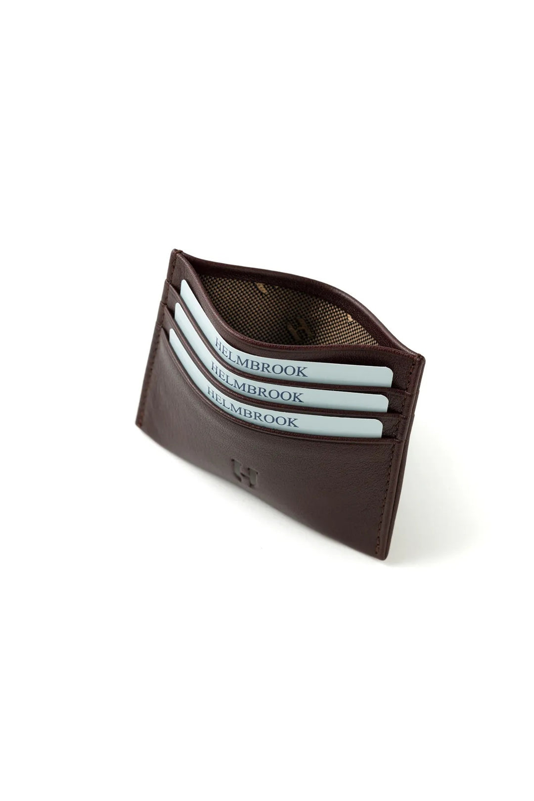 Helmbrook Porte-cartes en cuir véritable pour homme Slim Design RFID Protégé Barry Coffee