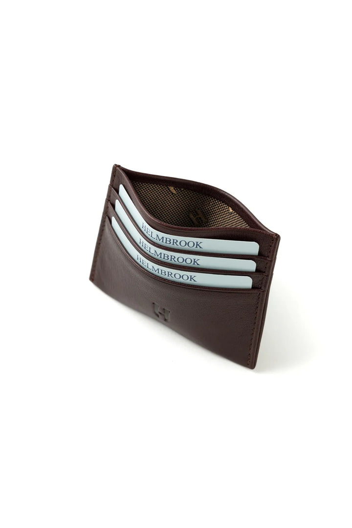 Helmbrook Porte-cartes en cuir véritable pour homme Slim Design RFID Protégé Barry Coffee