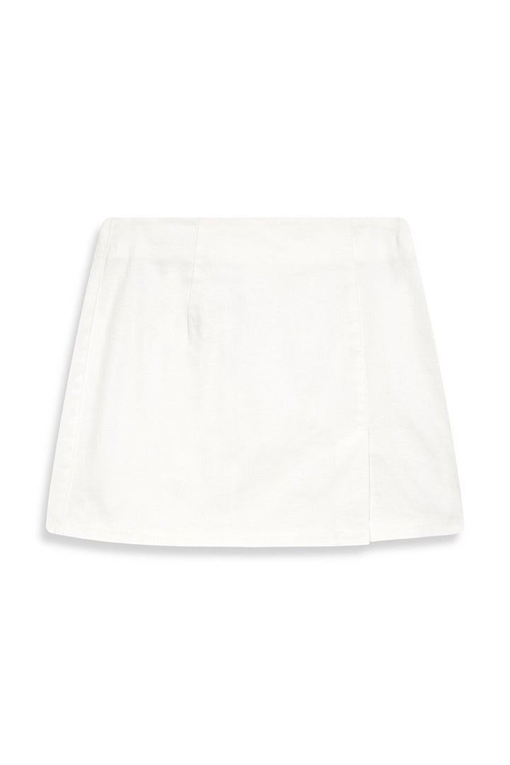 LTB Jupe blanche à fente courte - Blanc