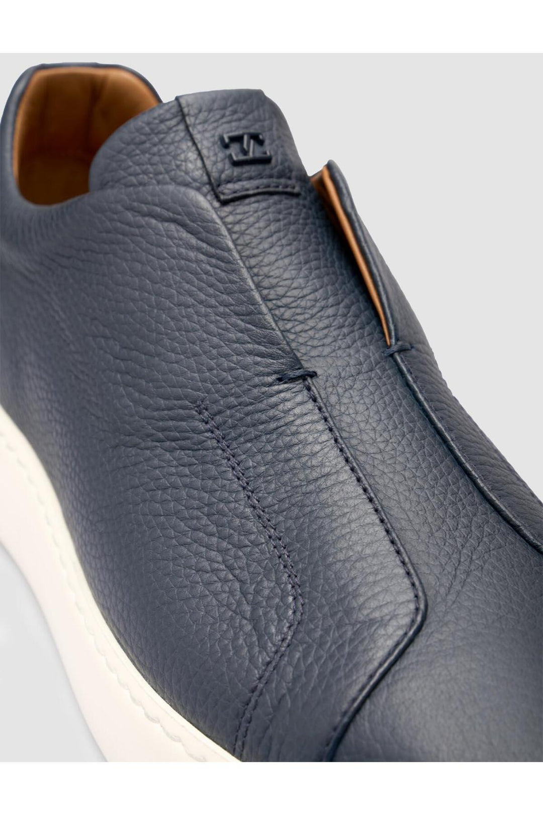 Cabani Shoes %100 Cuir véritable Bleu marine Chaussures de sport pour hommes - Bleu marine