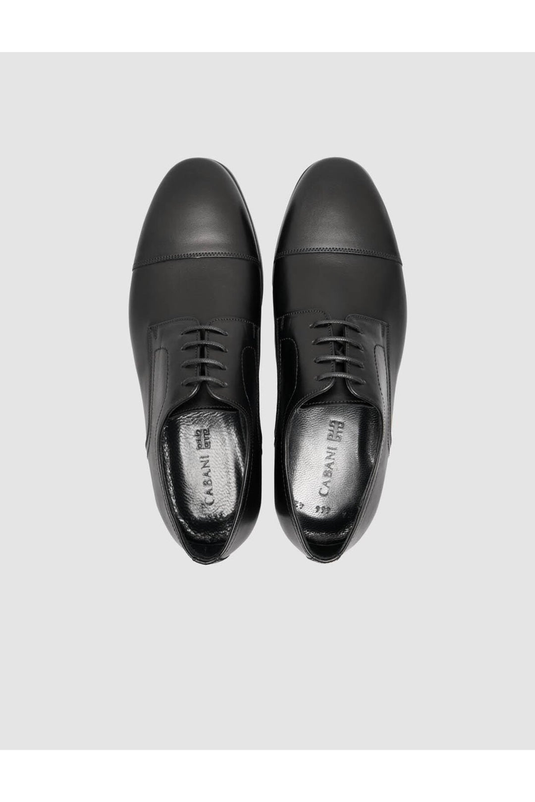 Cabani Shoes %100 Cuir véritable Chaussures classiques pour hommes noires - Noir