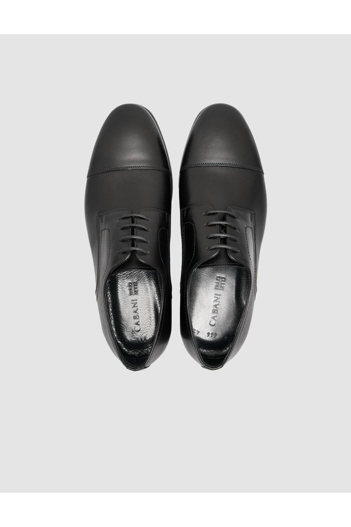 Cabani Shoes %100 Cuir véritable Chaussures classiques pour hommes noires - Noir