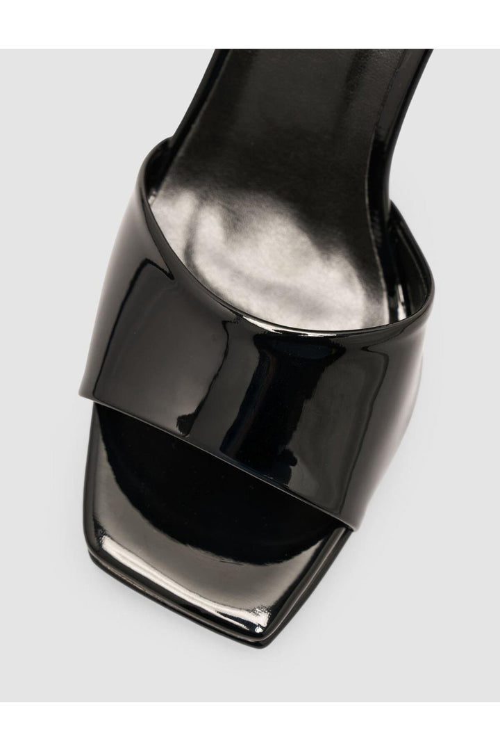 Cabani Shoes Chaussures à talons plateformes noires à lanières pour femmes - Noir