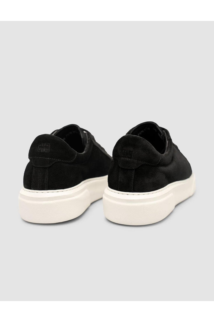 Cabani Shoes %100 Cuir Suédé Noir Doublé en Fourrure Baskets à Lacets - Multicolore