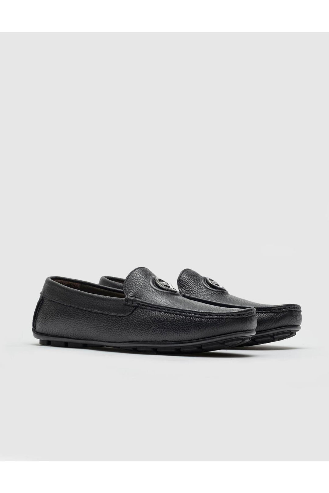 Cabani Shoes Mocassin homme en cuir véritable noir - Noir