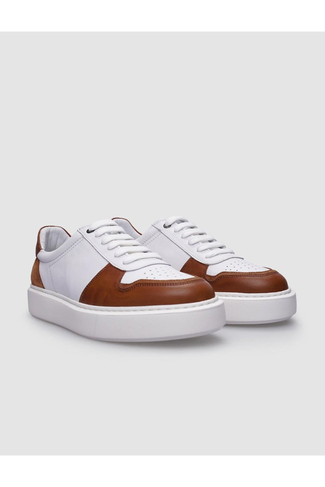 Cabani Shoes 100% Genuine White Leather - White