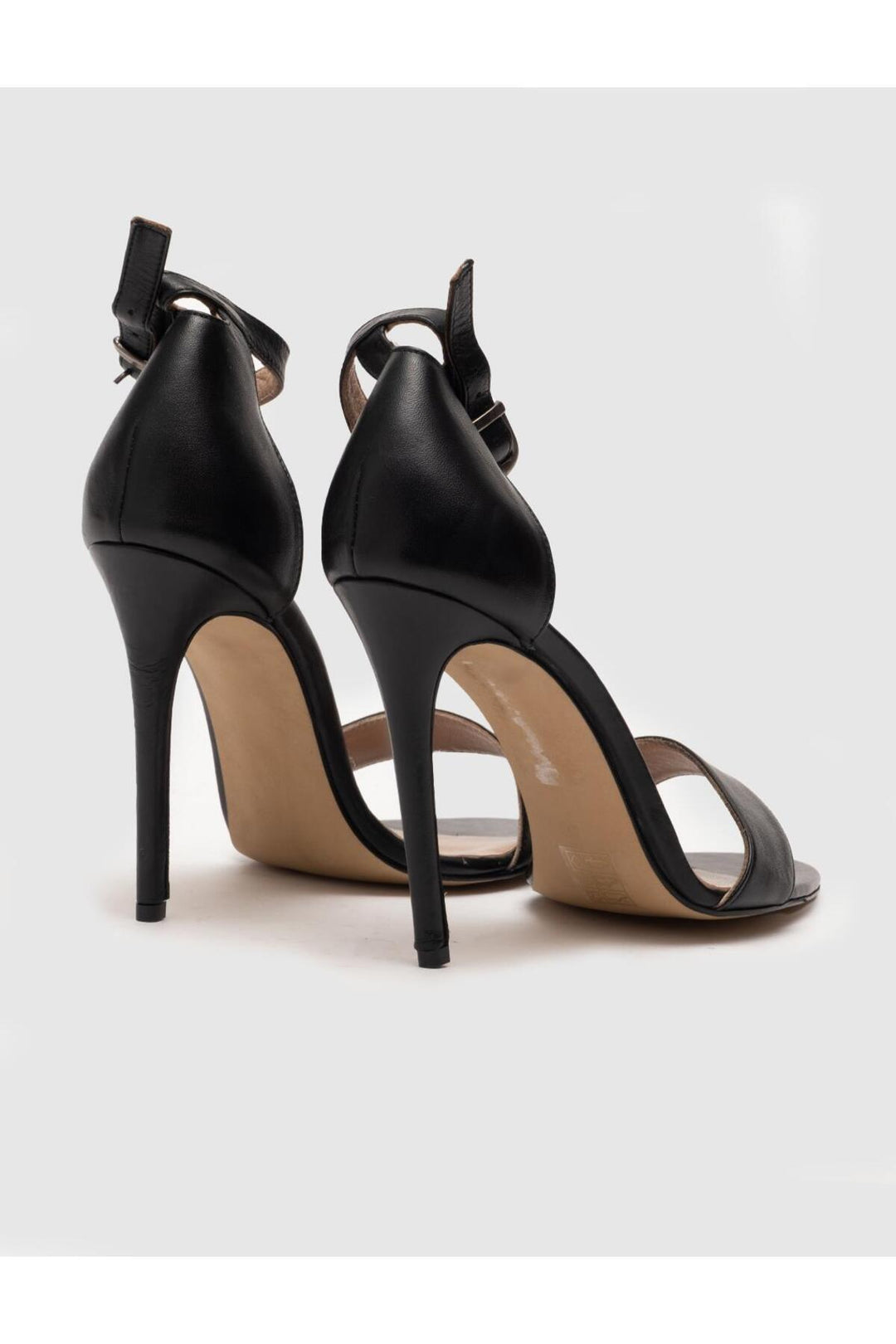 Cabani Shoes Neolit Boucle de Taban Détail en Cuir Véritable Noir Chaussures à Talons pour Femmes - Multicolore