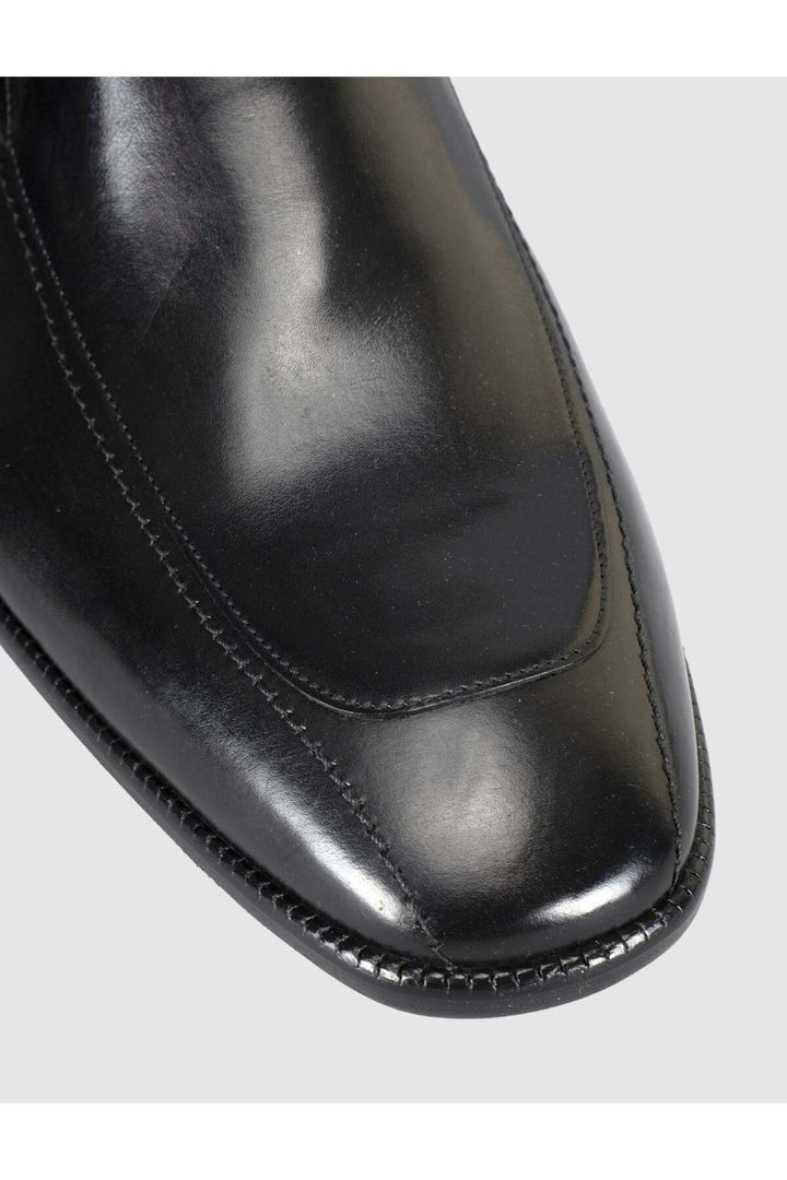 Cabani Shoes Chaussures classiques pour hommes en cuir noir premium - Multicolore
