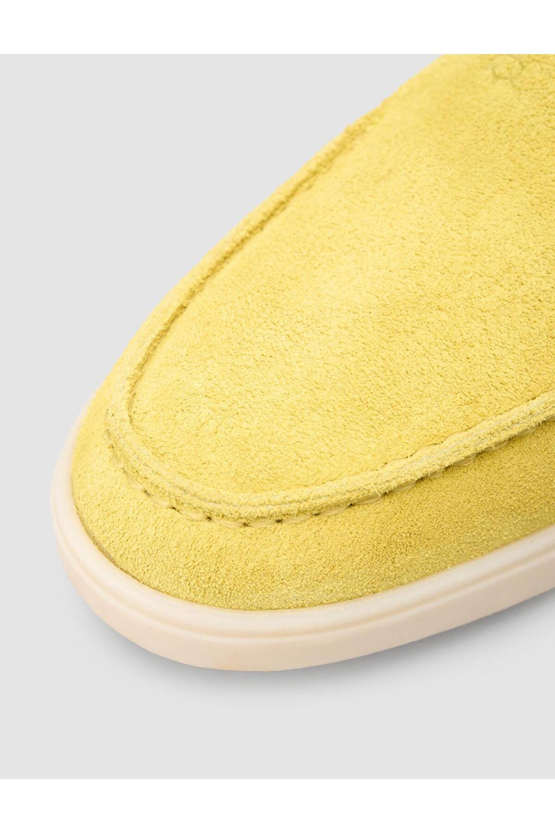 Cabani Shoes MonaMae 100% Cuir Véritable Suède Jaune Mocassins Femme - Jaune