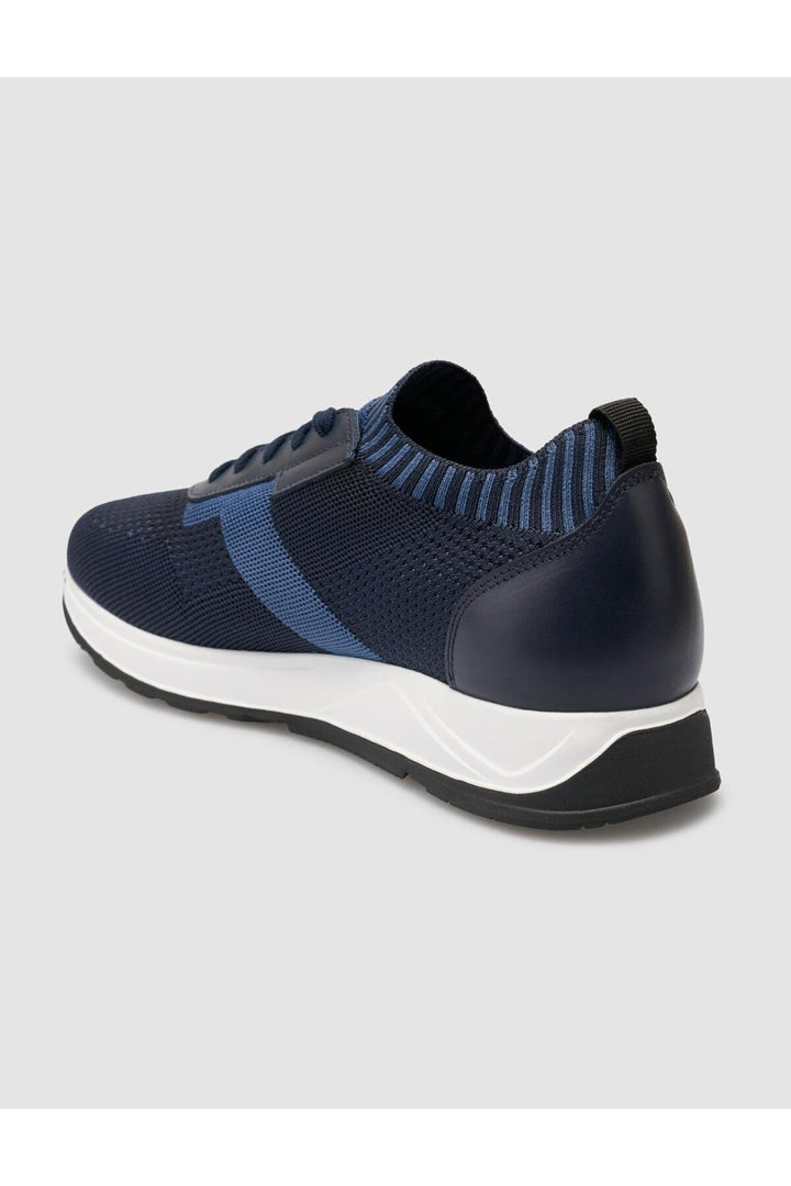 Cabani Shoes Chaussures de sport pour hommes Padova en tricot Bleu marine - Bleu marine