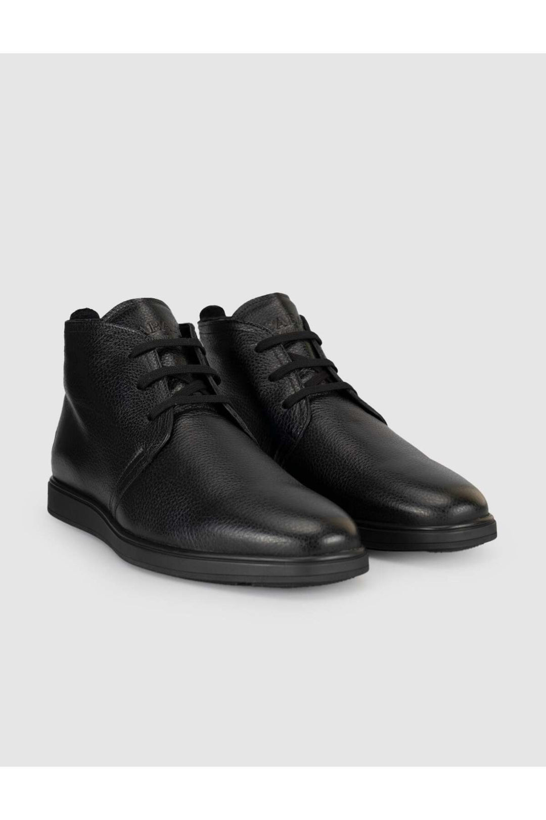 Cabani Shoes Tinano Bottes d'hiver en cuir véritable noires à lacets pour hommes - Multicolore