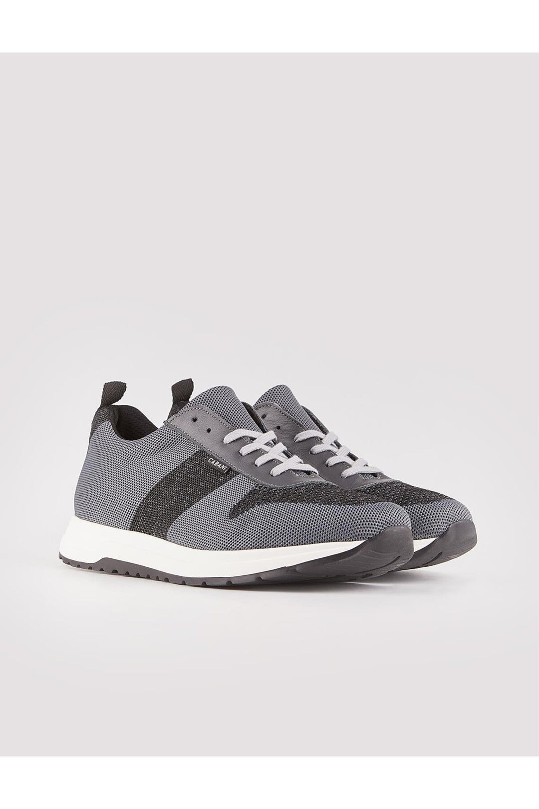Cabani Shoes Baskets de sport pour homme en tricot gris foncé avec lacets - Anthracite