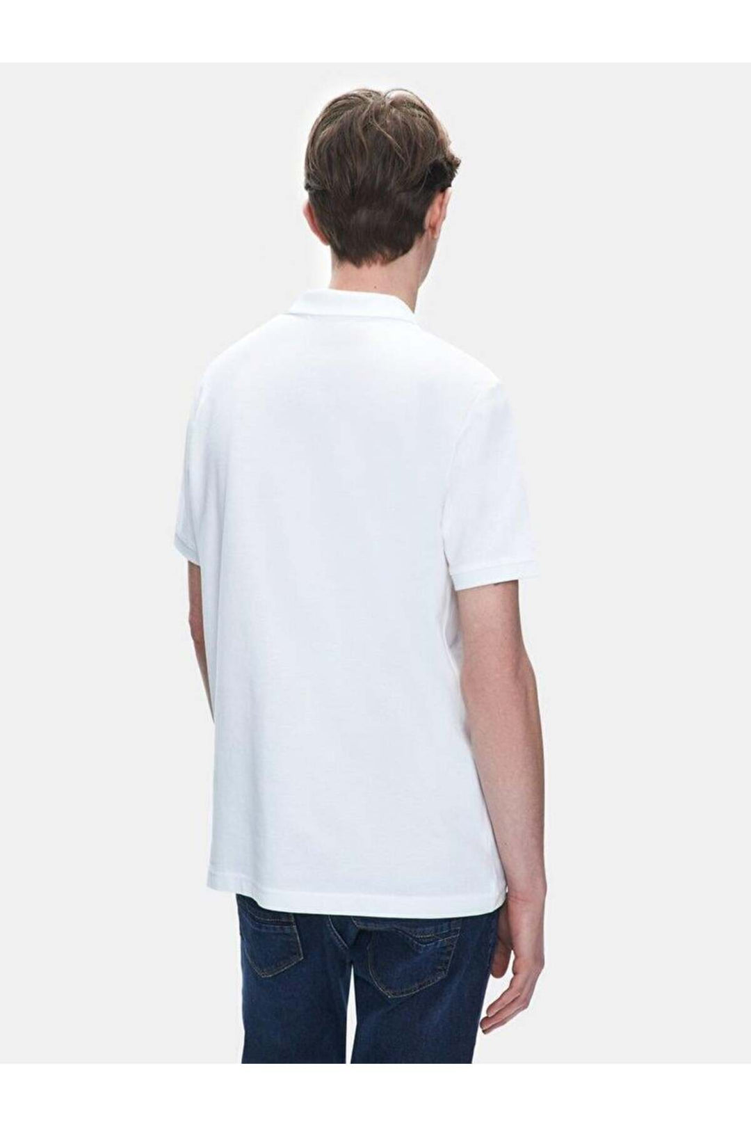 LTB T-shirt classique à col polo blanc pour hommeLozoko 1225841886089100