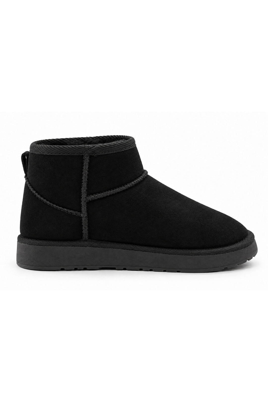 Wavelys Bottines pour femmes à semelle fine, adaptées à un usage quotidien, doublées en fourrure, couleur marron - Noir