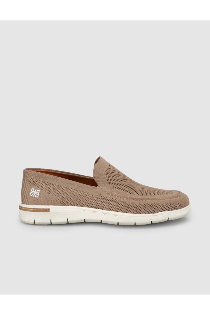 Cabani Shoes Chaussures décontractées pour hommes en tricot à semelle légère couleur vison - Vison