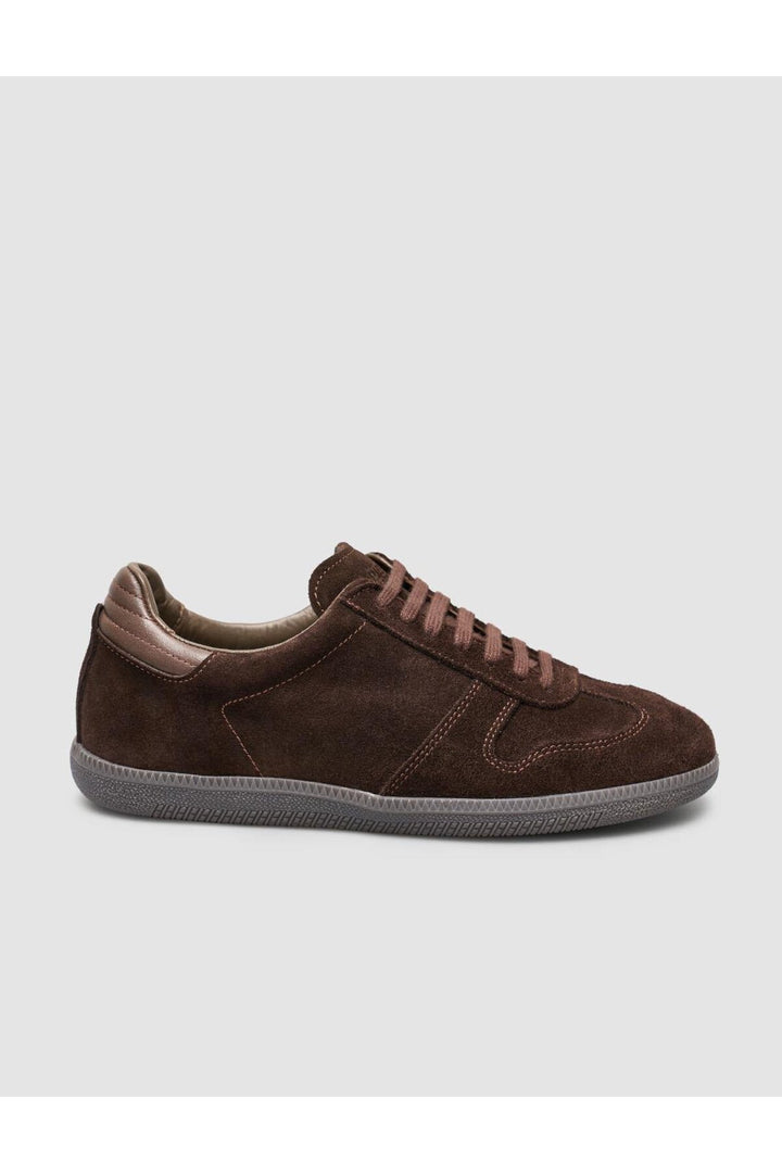Cabani Shoes %100 Cuir Suédé Véritable Baskets Femme Marron - Marron