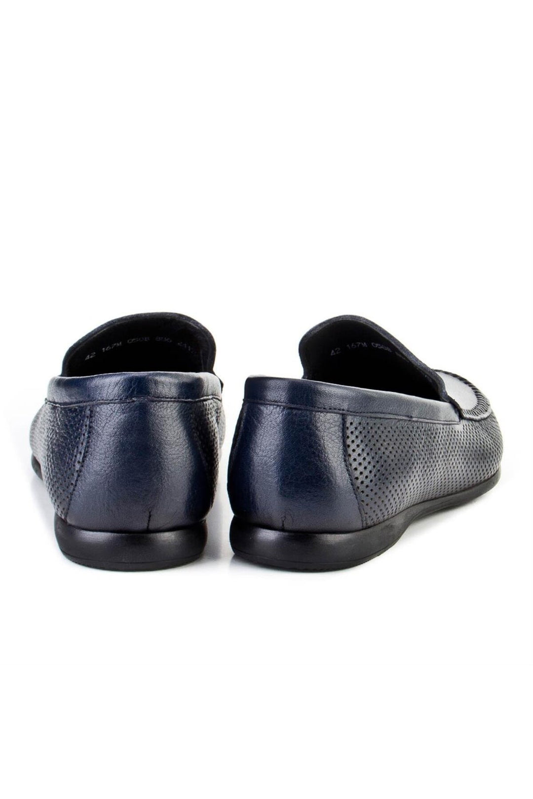 Cabani Shoes Mocassins pour hommes en cuir véritable bleu marine - Bleu marine