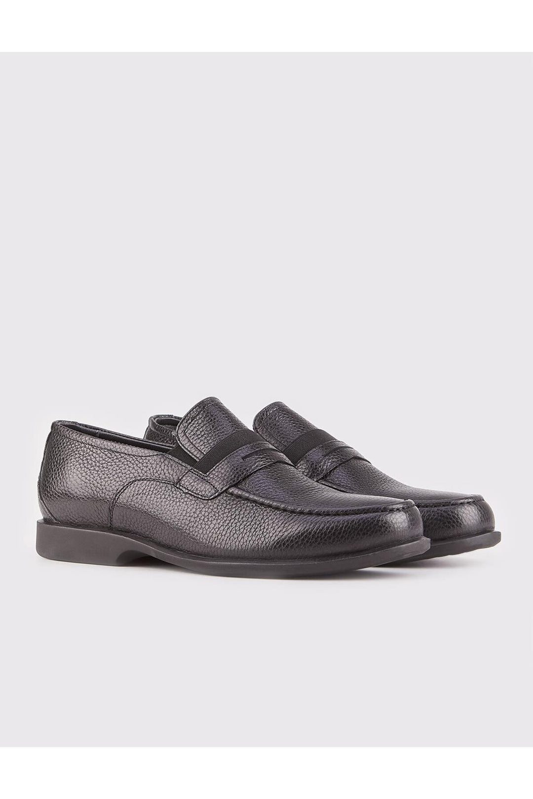 Cabani Shoes Chaussures pour hommes en cuir véritable noires - Multicolore