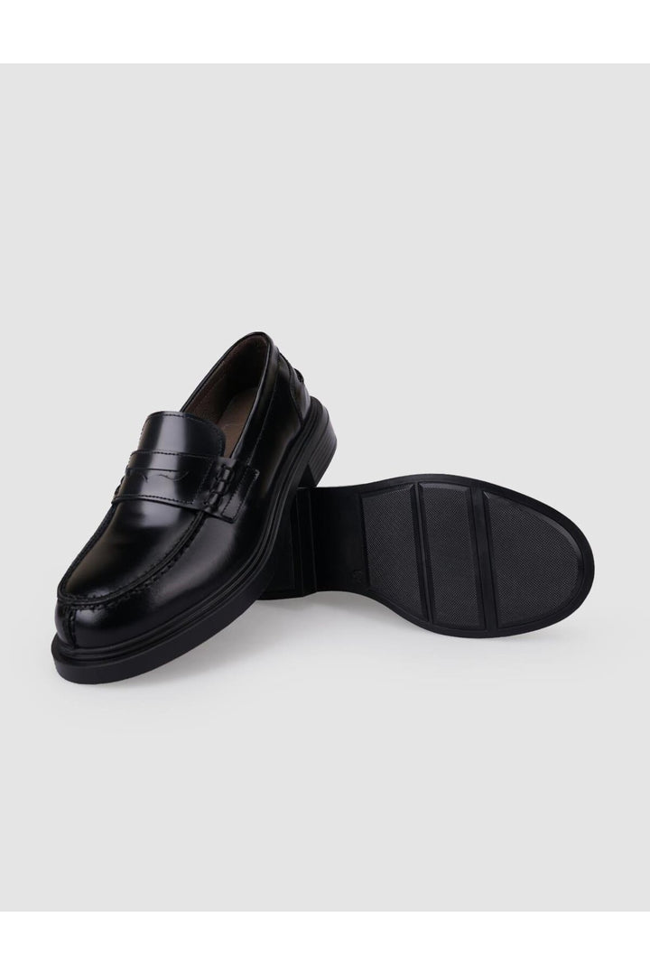 Cabani Shoes %100 Cuir véritable Mocassins femme noir ouvert - Multicolore