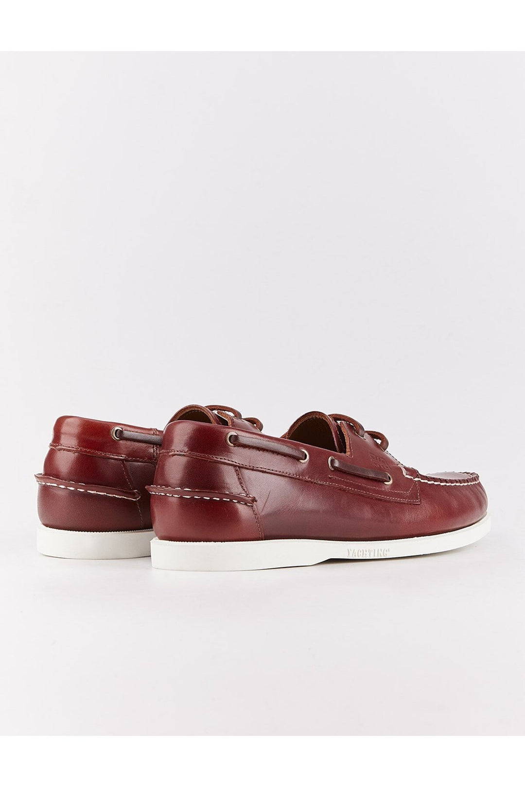 Cabani Shoes Pianello Chaussures bateau décontractées pour hommes en cuir véritable marron à lacets pour l'été - Marron