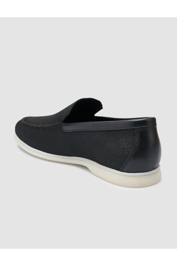Cabani Shoes Leros Triko Noir Homme Loafer - Noir