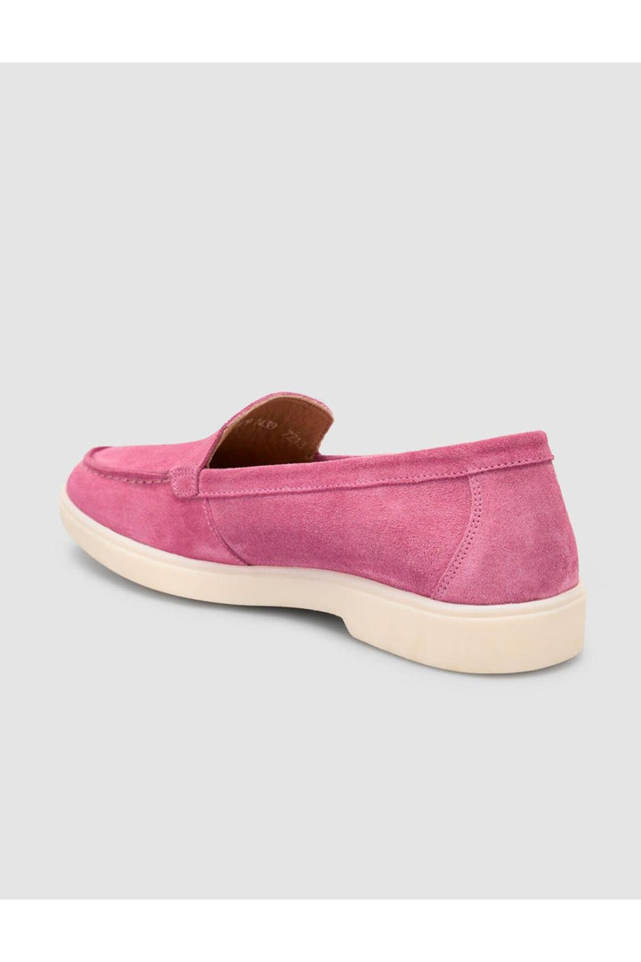 Cabani Shoes MonaMae 100% Cuir Véritable Mocassins Femme Suédé Rose - Rose