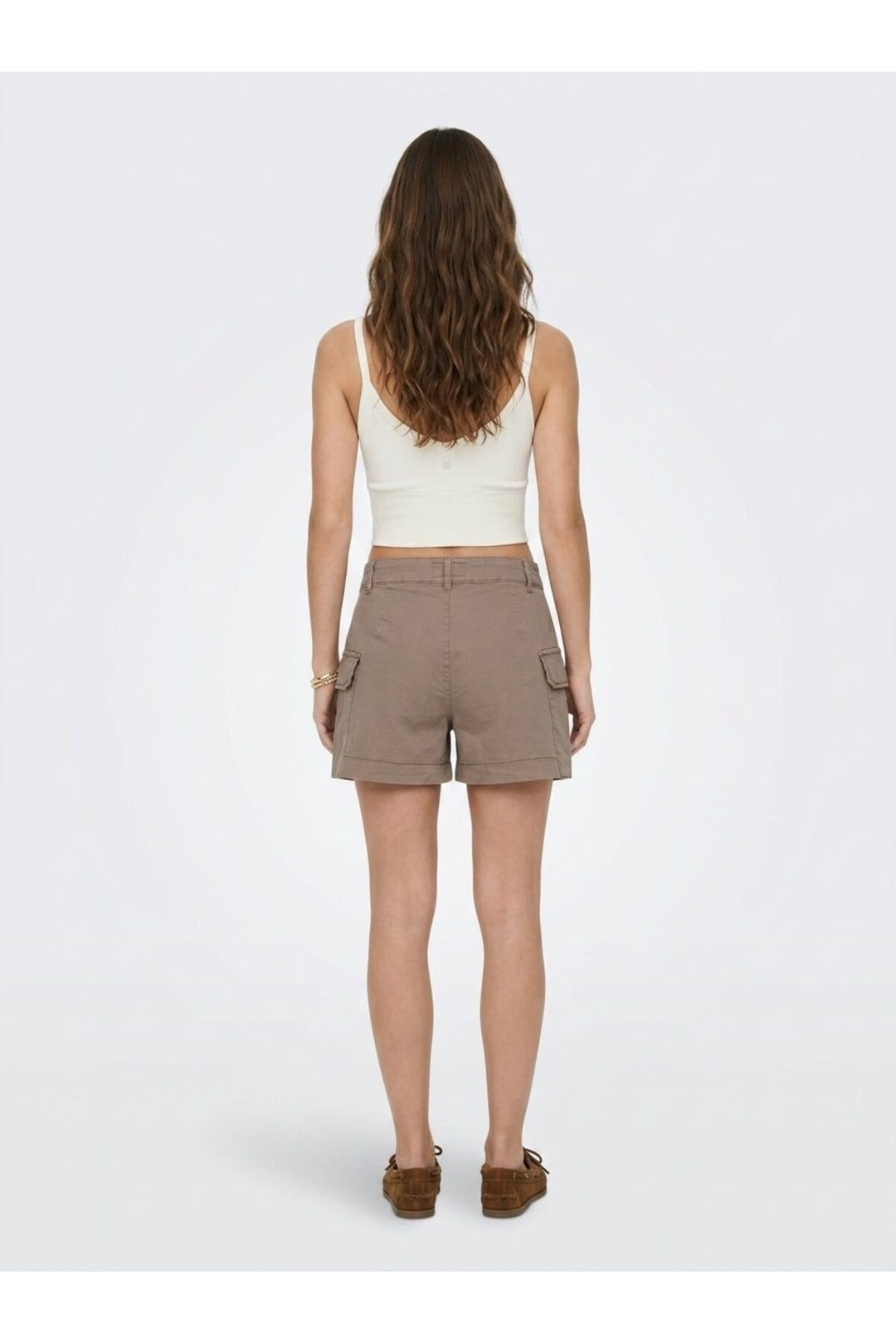 LTB Jupe Short Mini Cargo Taille Haute Beige - Beige