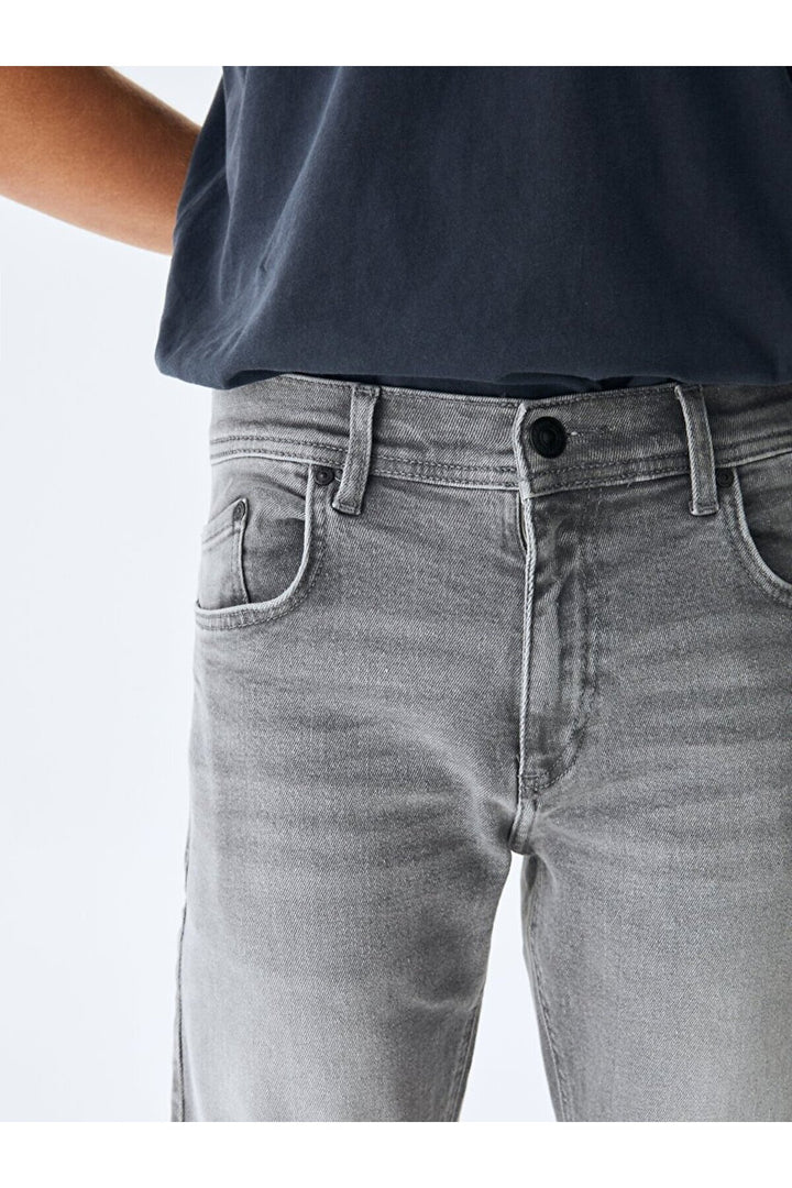 LTB Pantalon super skinny Jumy Mid Rise - Gris