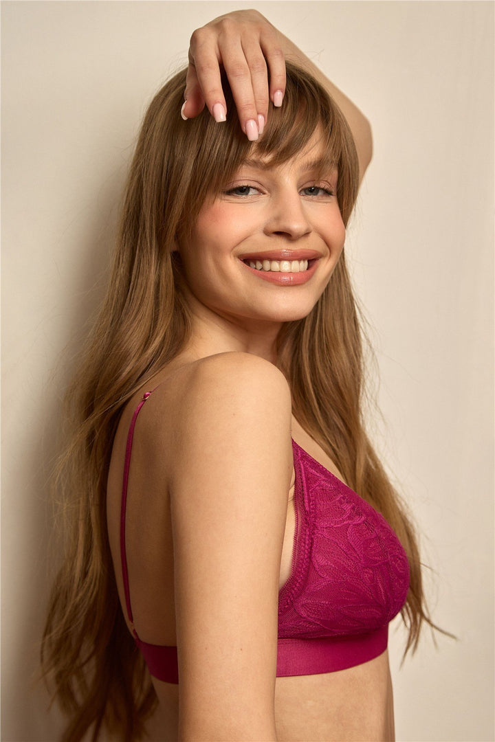 Lovely Things Soutien-gorge triangle ANGEL avec coussinet amovible - Fuchsia