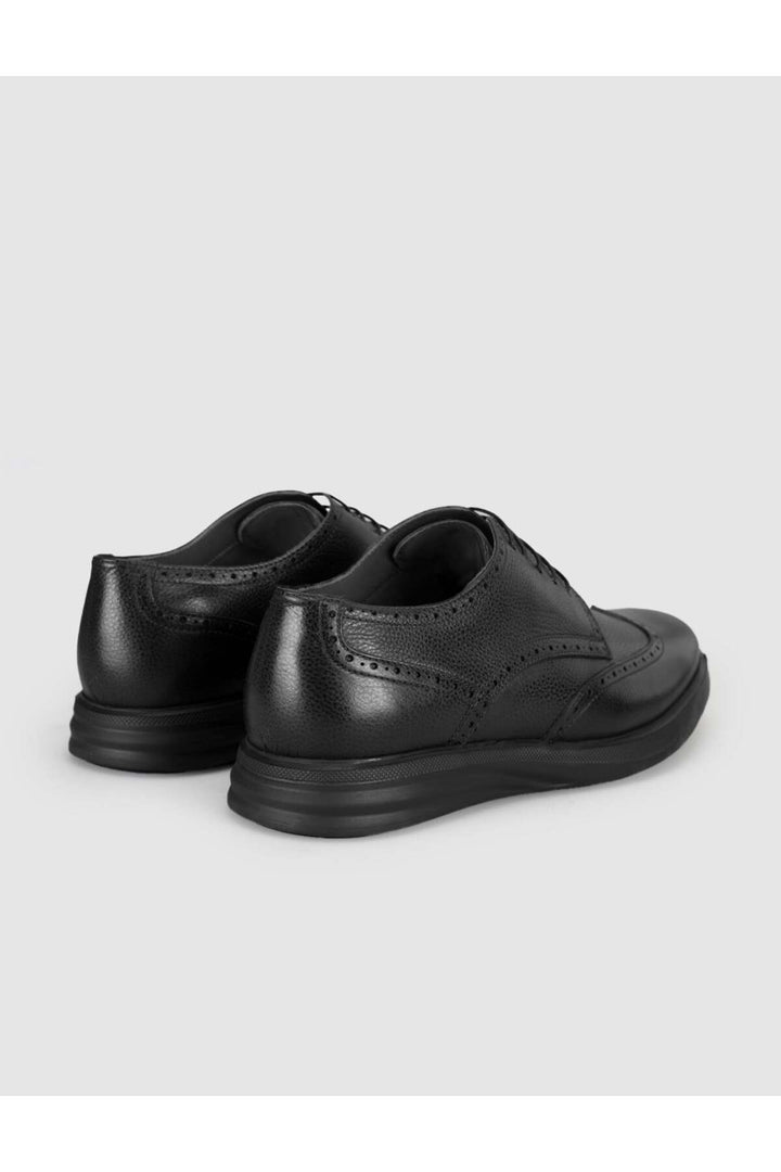 Cabani Shoes Chaussures Oxford pour hommes en cuir véritable noires - Multicolore