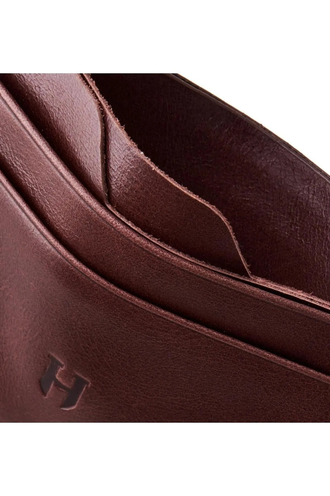 Helmbrook Porte-cartes mince en cuir véritable pour homme avec protection RFID Elton Coffee